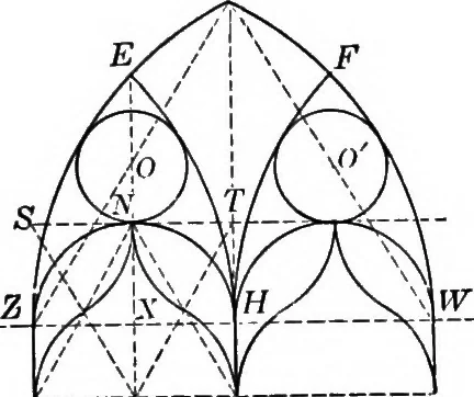 An illustration from A source book of problems for geometry, based upon industrial design and architectural ornament, 1912, leaf 231