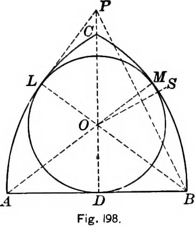 An illustration from A source book of problems for geometry, based upon industrial design and architectural ornament, 1912, leaf 233