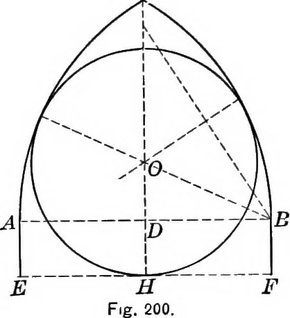 An illustration from A source book of problems for geometry, based upon industrial design and architectural ornament, 1912, leaf 235
