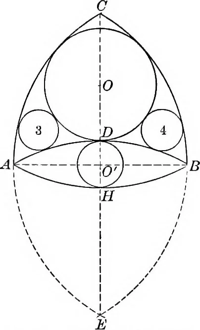 An illustration from A source book of problems for geometry, based upon industrial design and architectural ornament, 1912, leaf 236