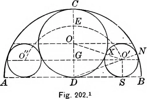 An illustration from A source book of problems for geometry, based upon industrial design and architectural ornament, 1912, leaf 237