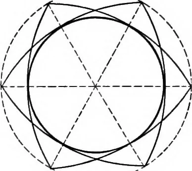 An illustration from A source book of problems for geometry, based upon industrial design and architectural ornament, 1912, leaf 241