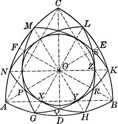 An illustration from A source book of problems for geometry, based upon industrial design and architectural ornament, 1912, leaf 241