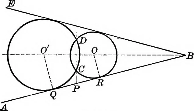 An illustration from A source book of problems for geometry, based upon industrial design and architectural ornament, 1912, leaf 245