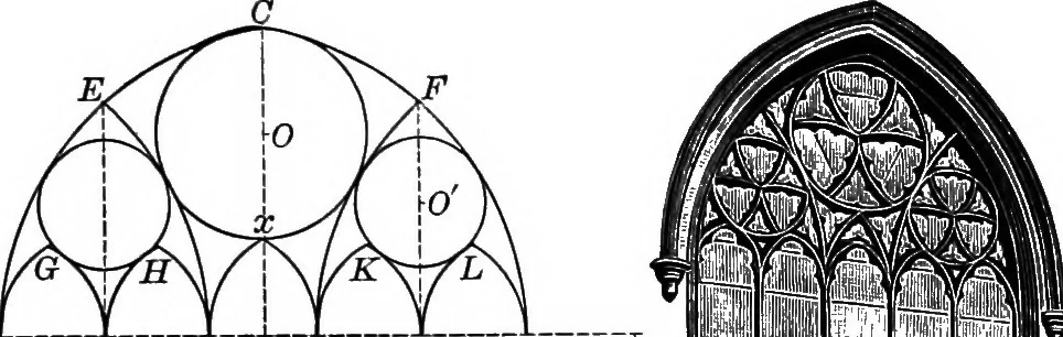 An illustration from A source book of problems for geometry, based upon industrial design and architectural ornament, 1912, leaf 303