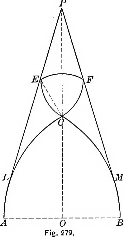An illustration from A source book of problems for geometry, based upon industrial design and architectural ornament, 1912, leaf 324