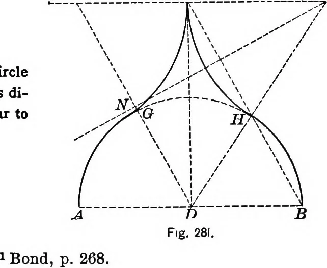 An illustration from A source book of problems for geometry, based upon industrial design and architectural ornament, 1912, leaf 325