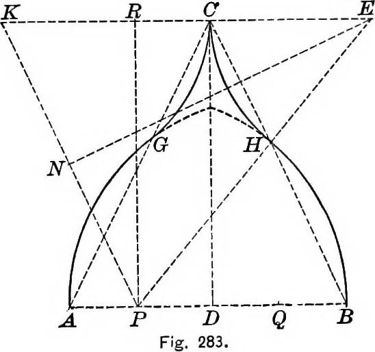 An illustration from A source book of problems for geometry, based upon industrial design and architectural ornament, 1912, leaf 328