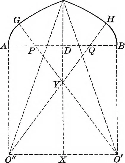 An illustration from A source book of problems for geometry, based upon industrial design and architectural ornament, 1912, leaf 337