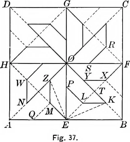 An illustration from A source book of problems for geometry, based upon industrial design and architectural ornament, 1912, leaf 46