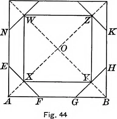 An illustration from A source book of problems for geometry, based upon industrial design and architectural ornament, 1912, leaf 54