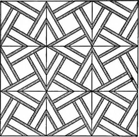 An illustration from A source book of problems for geometry, based upon industrial design and architectural ornament, 1912, leaf 61