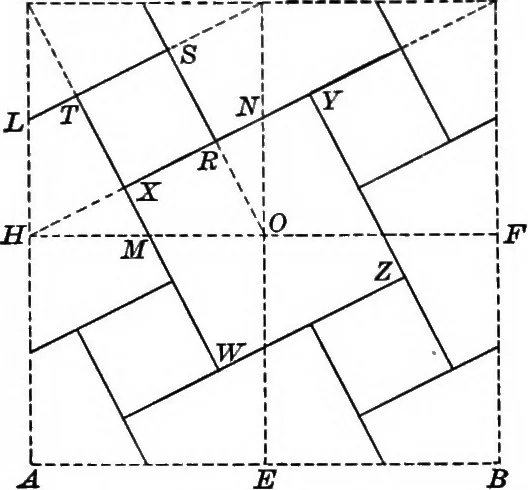 An illustration from A source book of problems for geometry, based upon industrial design and architectural ornament, 1912, leaf 63