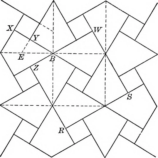 An illustration from A source book of problems for geometry, based upon industrial design and architectural ornament, 1912, leaf 64