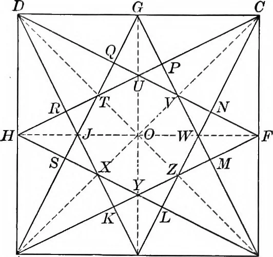 An illustration from A source book of problems for geometry, based upon industrial design and architectural ornament, 1912, leaf 75