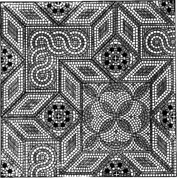 An illustration from A source book of problems for geometry, based upon industrial design and architectural ornament, 1912, leaf 87