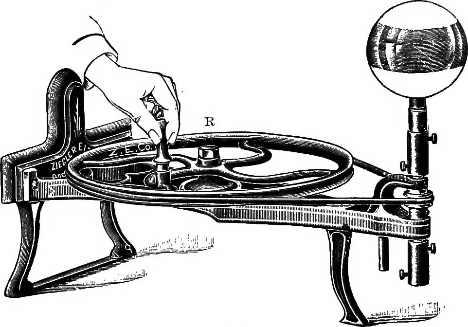 An illustration from The principles of physics, 1895, leaf 93