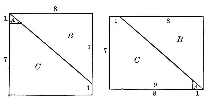 An illustration from Mathematical wrinkles for teachers and private learners .., 1912, leaf 104