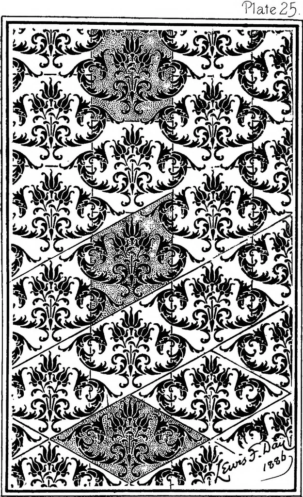 An illustration from The anatomy of pattern, 1887, leaf 104