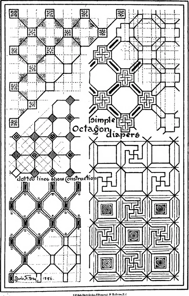 An illustration from The anatomy of pattern, 1887, leaf 48