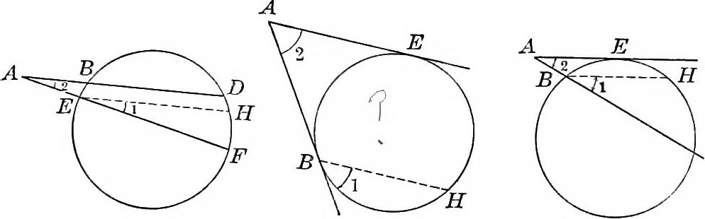 An illustration from Plane geometry, with problems and applications, 1910, leaf 115