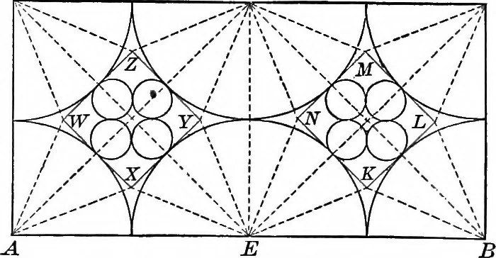 An illustration from Plane geometry, with problems and applications, 1910, leaf 121