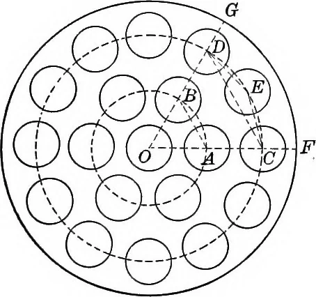 An illustration from Plane geometry, with problems and applications, 1910, leaf 278