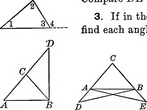 An illustration from Plane geometry, with problems and applications, 1910, leaf 61