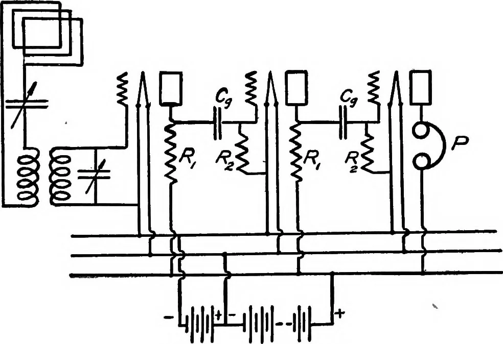 An illustration from Elements of radio telephony, 1922, leaf 116