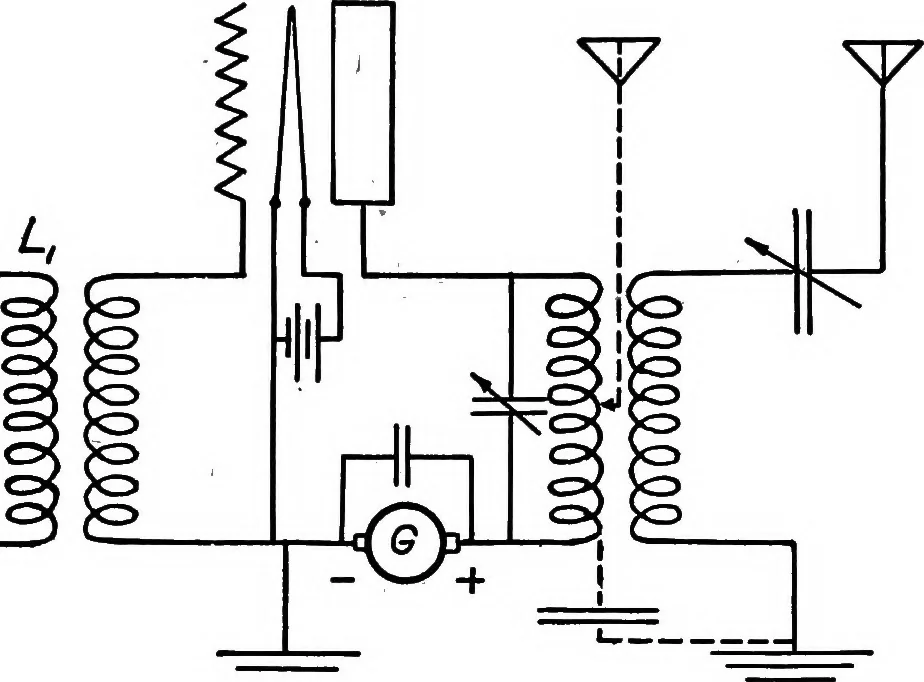 An illustration from Elements of radio telephony, 1922, leaf 66