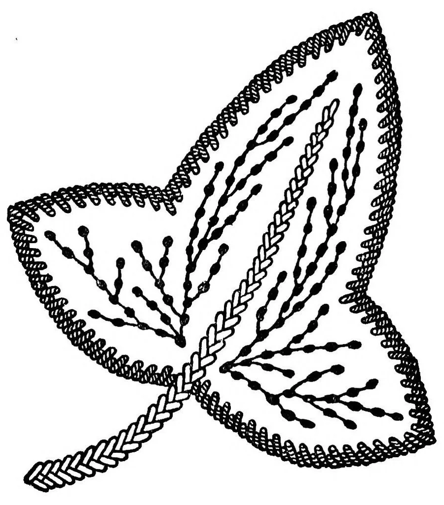 An illustration from Embroidery and tapestry weaving; a practical textbook of design and workmanship, 1906, leaf 128
