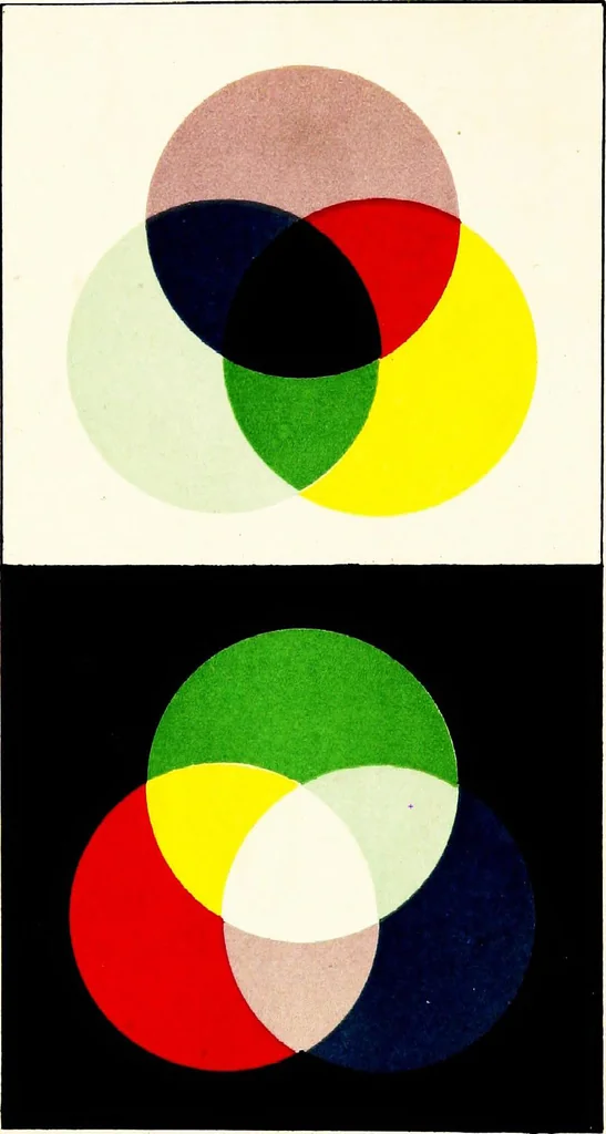 An illustration from Colour : an elementary manual for students, 1891, leaf 9