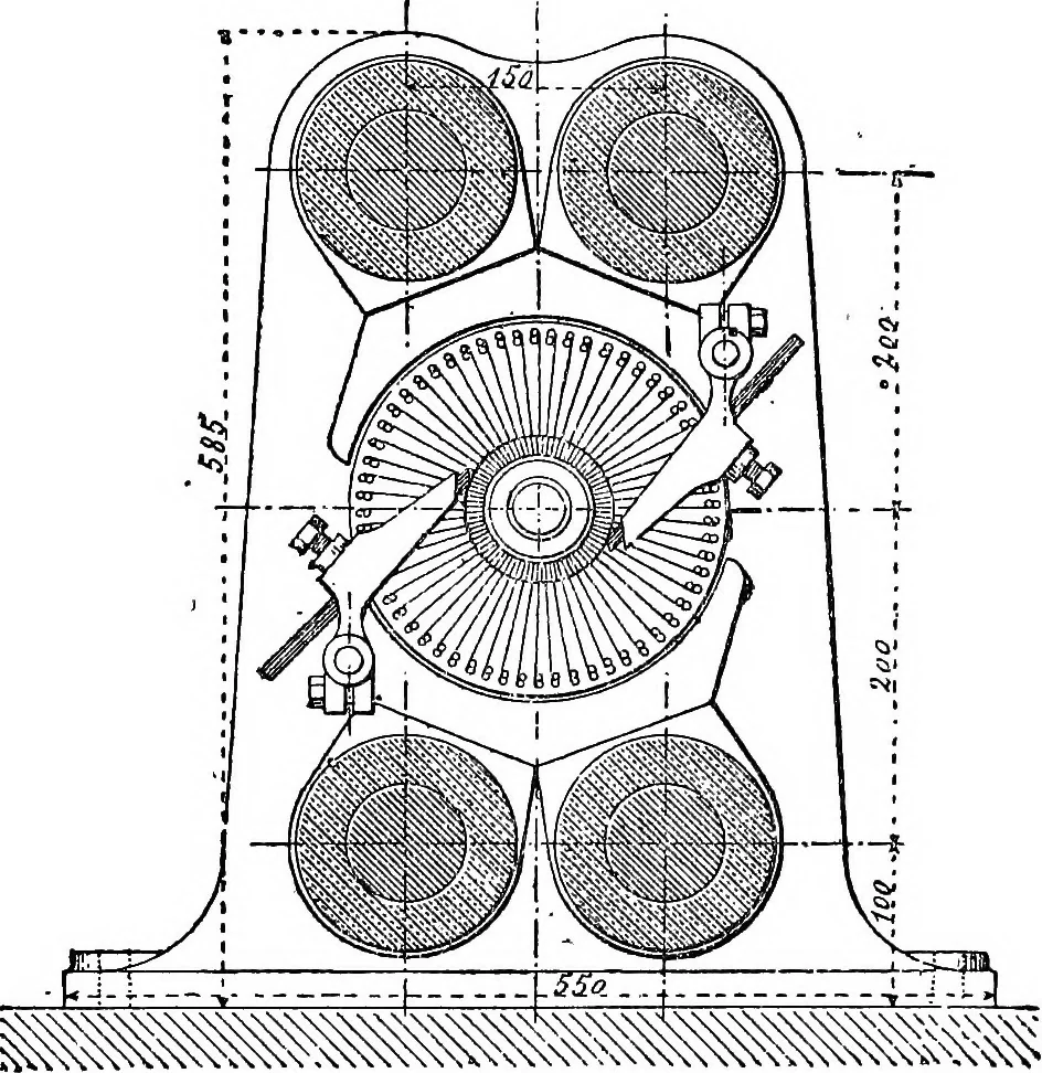 An illustration from Electric transmission of power : its present position and advantages, 1879, leaf 20