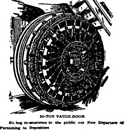 An illustration from Pushing your business : a textbook of advertising; giving practical advice on advertising for banks, trust companies, safe deposit companies, investment brokers, real estate dealers, insurance agents and all interested in promoting their business by judicious advertising, 1911, leaf 126