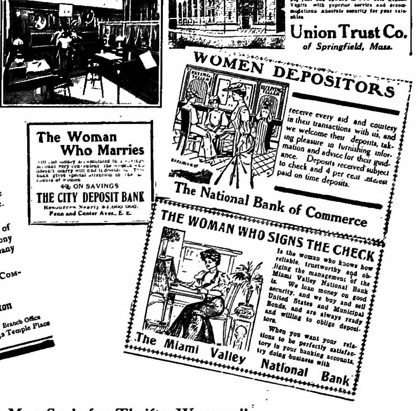 An illustration from Pushing your business : a textbook of advertising; giving practical advice on advertising for banks, trust companies, safe deposit companies, investment brokers, real estate dealers, insurance agents and all interested in promoting their business by judicious advertising, 1911, leaf 29