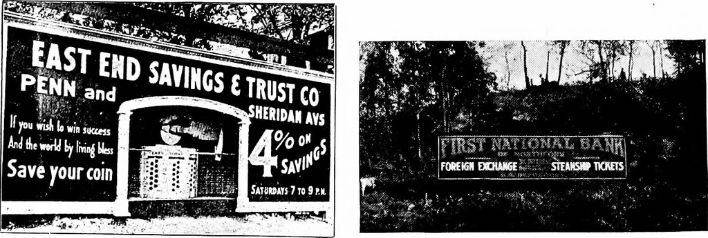 An illustration from Pushing your business : a textbook of advertising; giving practical advice on advertising for banks, trust companies, safe deposit companies, investment brokers, real estate dealers, insurance agents and all interested in promoting their business by judicious advertising, 1911, leaf 39