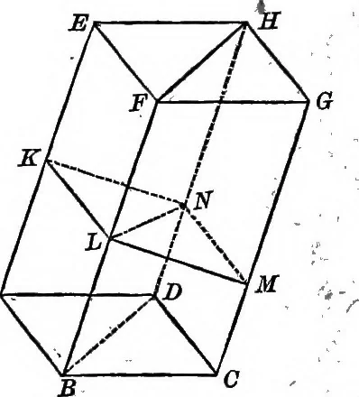 An illustration from The normal elementary geometry : embracing a brief treatise on mensuration and trigonometry : designed for academies, seminaries, high schools, normal schools, and advanced classes in common schools, 1884, leaf 129