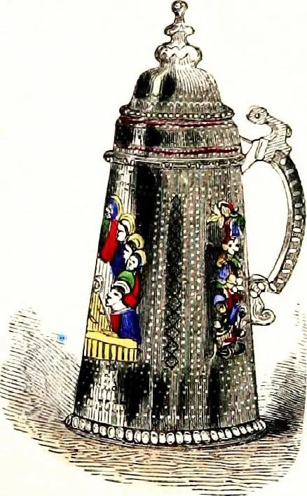 An illustration from A guide to the knowledge of pottery, porcelain, and other objects of vertu : comprising an illustrated catalogue of the Bernal collection of works of art, with the prices at which they were sold by auction, and the names of the present possessors. To which are added an introductory essay on pottery and porcelain, and an engraved list of marks and monograms, 1862, leaf 381