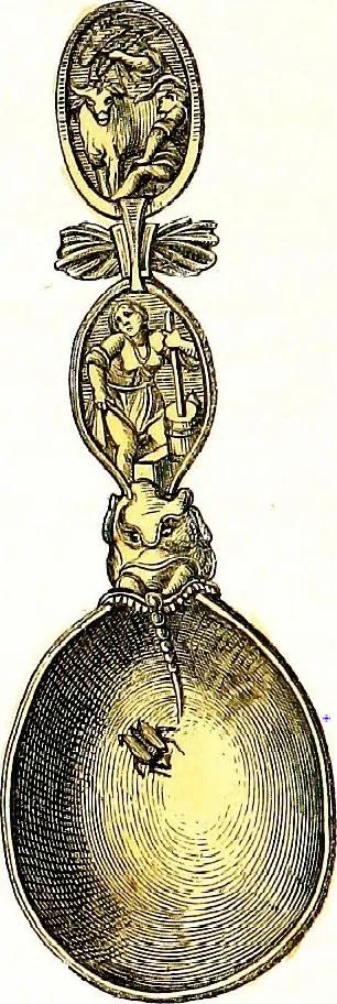 An illustration from A guide to the knowledge of pottery, porcelain, and other objects of vertu : comprising an illustrated catalogue of the Bernal collection of works of art, with the prices at which they were sold by auction, and the names of the present possessors. To which are added an introductory essay on pottery and porcelain, and an engraved list of marks and monograms, 1862, leaf 438