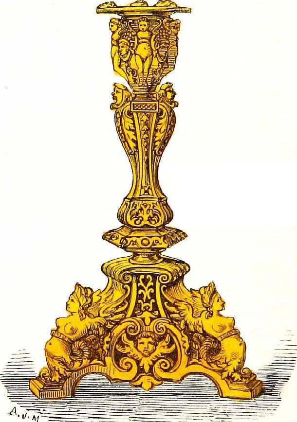 An illustration from A guide to the knowledge of pottery, porcelain, and other objects of vertu : comprising an illustrated catalogue of the Bernal collection of works of art, with the prices at which they were sold by auction, and the names of the present possessors. To which are added an introductory essay on pottery and porcelain, and an engraved list of marks and monograms, 1862, leaf 506
