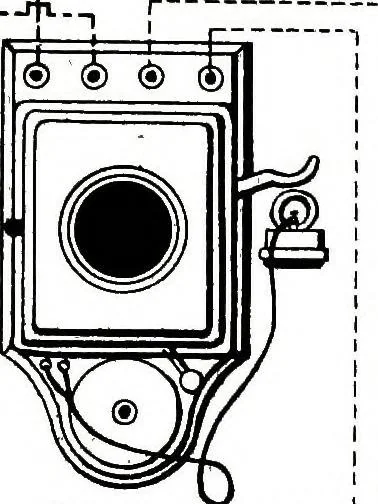An illustration from Telephones, their construction and fitting; a practical treatise on the fitting-up and maintenance of telephones and the auxiliary apparatus, 1892, leaf 218