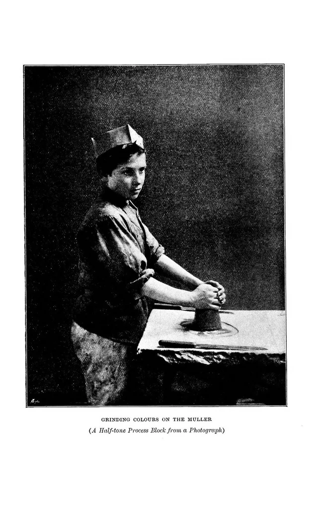 An illustration from Facts about processes, pigments, and vehicles : a manual for art students, 1895, leaf 9
