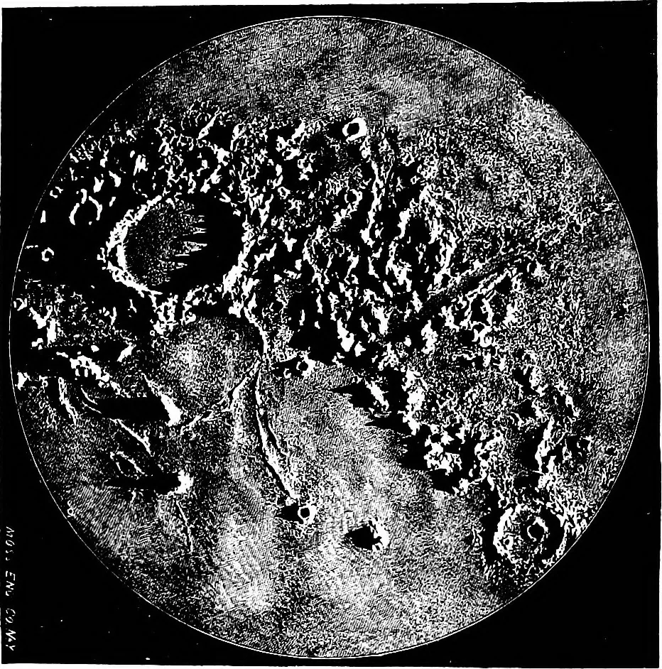 An illustration from The heavens above: a popular handbook of astronomy, 1882, leaf 145
