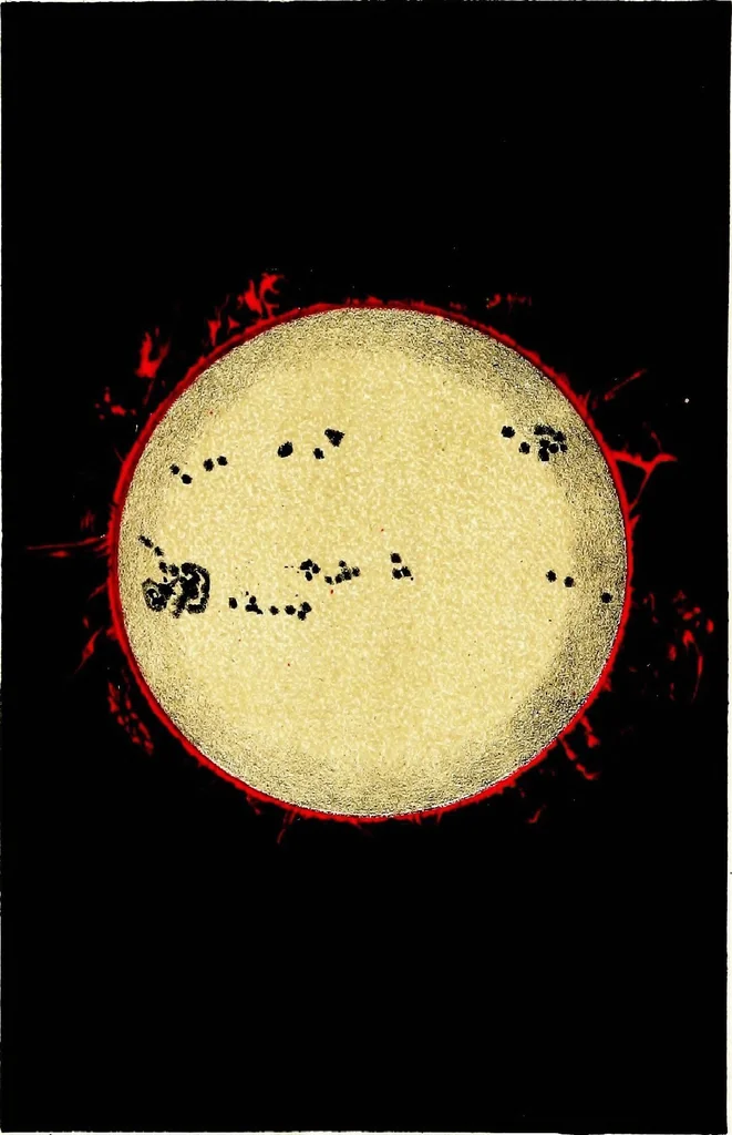 An illustration from The heavens above: a popular handbook of astronomy, 1882, leaf 167