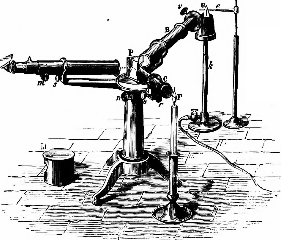 An illustration from The heavens above: a popular handbook of astronomy, 1882, leaf 173