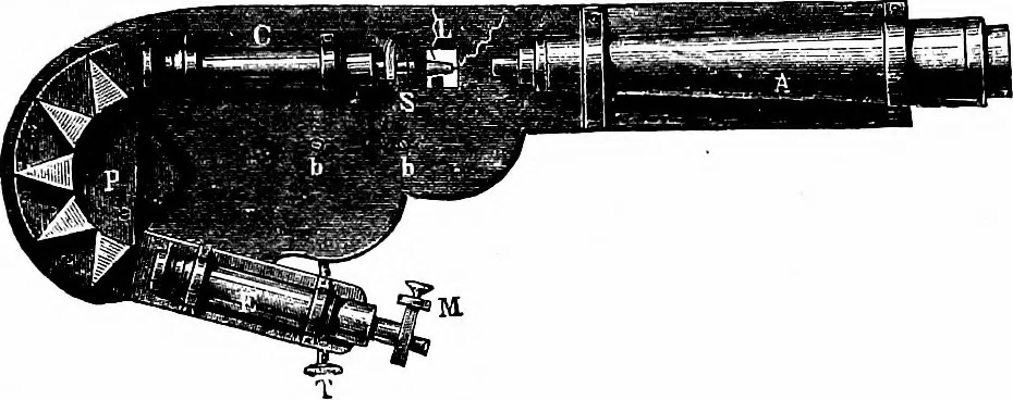 An illustration from The heavens above: a popular handbook of astronomy, 1882, leaf 176