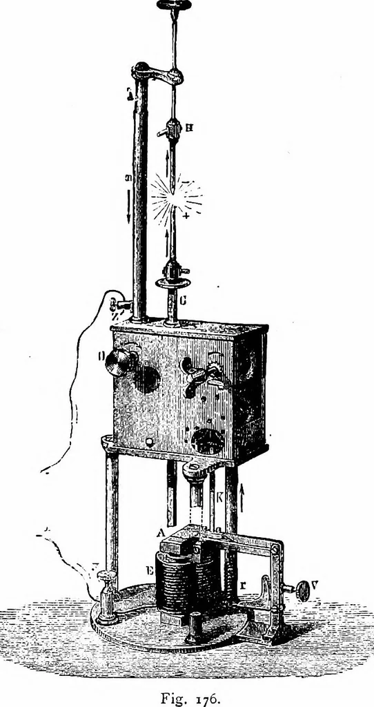 An illustration from The heavens above: a popular handbook of astronomy, 1882, leaf 179