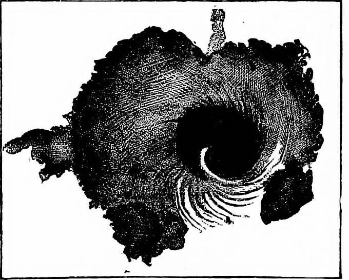 An illustration from The heavens above: a popular handbook of astronomy, 1882, leaf 203