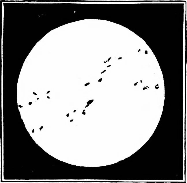 An illustration from The heavens above: a popular handbook of astronomy, 1882, leaf 209