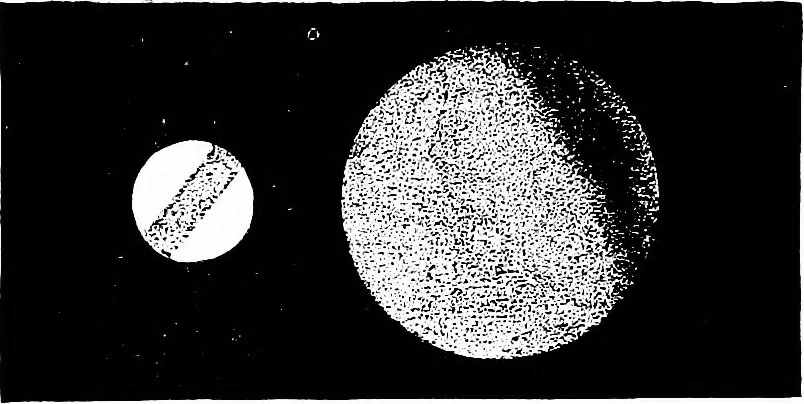 An illustration from The heavens above: a popular handbook of astronomy, 1882, leaf 251